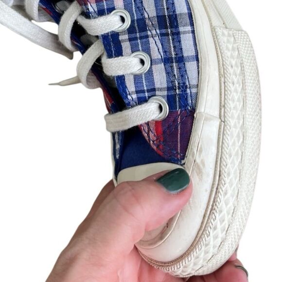 Converse Chuck 70 High Top Sneakers | Twisted Prep Plaid | Size 7 Women - Picture 11 of 14